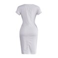 thumbnail image 5 of EGNMCR Robes d'Été Femmes Tendance 2024 Femmes Décontracté Col Rond Bretelles Manches Courtes Rayé Imprimé Robe Ample, 5 of 5