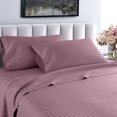thumbnail image 1 of EIGTHTAIL Fresh Linen Collection 600 Thread Count Hotel Striped 100% Egyptian Quality Cotton Deep Pocket Sheet Set (King  Gray), 1 of 6