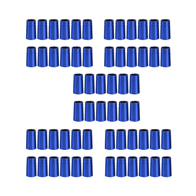 60Pcs Golf Ferrules .370 Aluminum 25mm for Irons Shafts Golf Club Accessories
