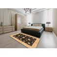 thumbnail image 4 of Ahgly Company Indoor Rectangle Abstract Bakers Brown Oriental Area Rugs, 7' x 10', 4 of 6