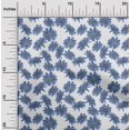 thumbnail image 2 of oneOone Velvet Medium Blue Fabric Floral Craft Projects Decor Fabric Printed By The Yard 58 Inch Wide, 2 of 4