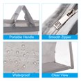 thumbnail image 4 of Unique Bargains Handbag Dust Bags, XXL Size PVC Dustproof Transparent Purse Protector, Light Gray, 4 of 5