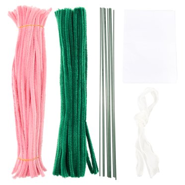 1 Set Crafting Bouquet Chenille Stems Flower Craft DIY Making Sticks Crafting Bendable Wire