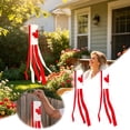 thumbnail image 2 of ZZHZGZ Liquidation Bannière Décorative d'Extérieur à Soufflet Canadien en Nylon Résistant aux Intempéries Double avec Pivot pour Jardin Patio, 2 of 7