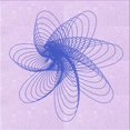 thumbnail image 1 of Ahgly Company Tapis d'Intérieur Lavable en Machine Carré Transitionnel Mimosa Violet, 4 Pieds Carré, 1 of 7