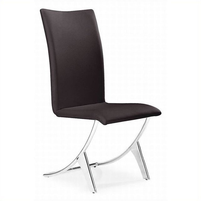 ZUO Delfin Dining Chair (Set of 2) Espresso