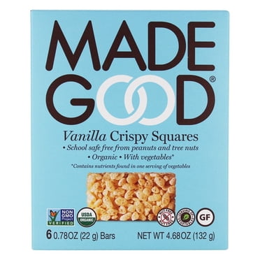MadeGood - Biologique Crispy Squares Vanille - 6 Barres