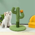 thumbnail image 2 of Birdeem Cats Scratching Post Cactus Cats Scratcher with Nature Sisal Rope for Indoor Adults Cats and Kittens Against Carpet Scratch Post, 2 of 7