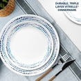 thumbnail image 4 of Assiette plate en verre Corelle® Classic 26 cm, bleu océan, 4 of 5