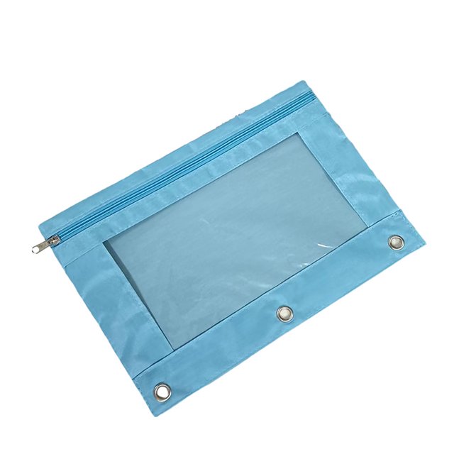 Decodeary Durable Pouch For Organizing Documents In Office Portable Zippered Pouch Sky Blue 1Set