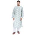 thumbnail image 1 of Atasi Kurta Traditionnel à Manches Longues pour Hommes Col Mandarin Tenue de Fête, 1 of 7