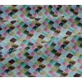 thumbnail image 5 of oneOone Viscose Jersey Fabric Textured Moroccan Geometric Print Sewing Fabric BTY 60 Inch Wide, 5 of 5