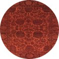 thumbnail image 1 of Ahgly Company Indoor Round Abstract Red Abstract Area Rugs, 6' Round, 1 of 6
