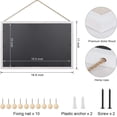 thumbnail image 3 of Sfugno Wood Bulletin Boards, 2-Pack Linen Wall Bulletin Board, Decorative Hanging Pin Board, Frame Cork Board Light Bulletin Boards for Home Kitchen Office, 3 of 7