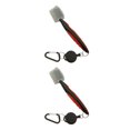 thumbnail image 3 of Baohd Stainless Steel Golf Club Brush Ergonomic Handheld Replacement Solid Color Shoe Brushes Cleaning Tool Accessories Red with Lid 2Set, 3 of 6