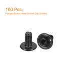 thumbnail image 3 of Unique Bargains Flanged Button Head Socket Cap Screws, 100 Pack M4x8mm 304 Stainless Steel Bolts, 3 of 5