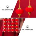 thumbnail image 2 of 20pcs Chinese New Year Lanterns Red Lanterns Chinese Spring Festival Ornament, 2 of 8