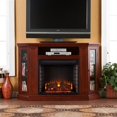 thumbnail image 2 of SEI Furniture Ponoma Convertible Electric Fireplace Cherry, 2 of 17