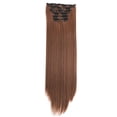 thumbnail image 2 of RKSTN Perruques Cheveux Humains Mode Cheveux Longs Extensions de Cheveux à Clip Perruque Lisse Complète Perruques Sans Colle, 2 of 4