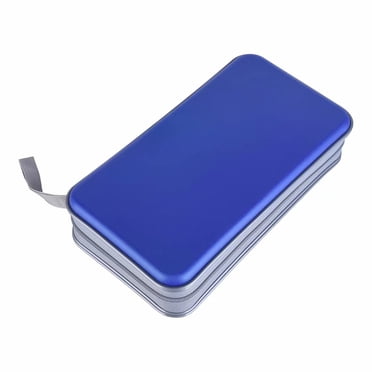 CD Case,alavisxf xx 96 Capacity Hard Plastic CD Holder Protective DVD Disc Storage Case Holder Portable Zipper CD DVD Organizer Storage Wallet for Car Home Travel (96 Capacity, blue)