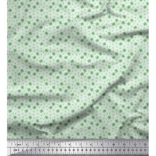 Soimoi Poly Georgette Fabric Floral Shirting Print Fabric by Yard 42 Inch Wide
