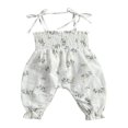 thumbnail image 4 of Combinaison en Coton Plissé Sans Manches pour Fille Enfant en Bas Âge, 4 of 5