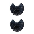 thumbnail image 4 of Decodeary Professional Hair Plate Mesh Pocket Practical Snood Net Elegant And Professional Gold rim - black 2Set, 4 of 6
