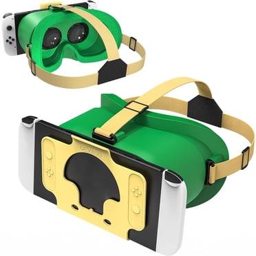 Wiher Plus Récent Casque VR pour Nintendo Switch et Modèle Switch OLED, Lunettes VR 3D avec Lentille Ajustable pour une Expérience de Jeu en Réalité Virtuelle, Lunettes Switch VR Labo Casque pour Nintendo Switch (Vert)
