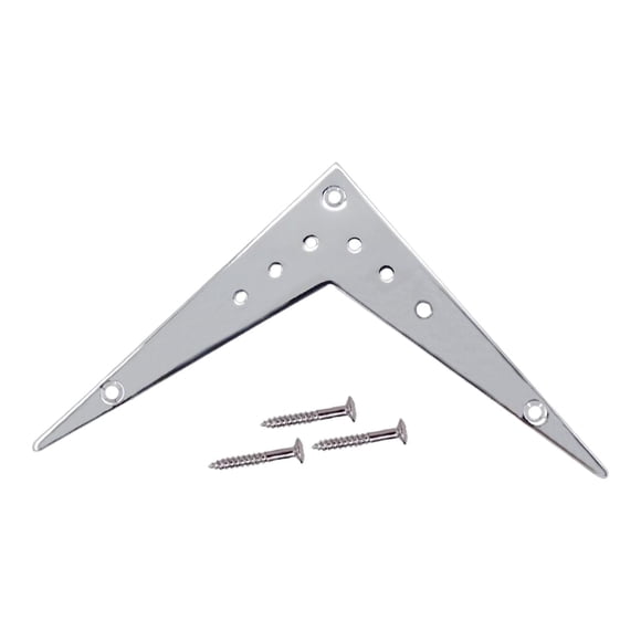 lionlar Flying Guitar Bridge Tailpiece Replacement V Guitar Tailpiece for Beginner Argent