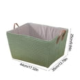 thumbnail image 2 of Jubipavy Clothing Storage Containers Laundry Basket Foldable Laundry Basket Dirty Laundry Basket Protective Sisal Rope Handle For College Dorms Bathroom Bedroom Laundry Hamper, 2 of 6