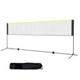 thumbnail image 1 of KFFKFF Ensemble de Filet Multisport, Hauteur Réglable pour Badminton, Volleyball, Largeur de 14 Pi, Conception Pliable et Portable avec Poteaux, Base et Sac de Voyage, Idéal pour le Jeu Extérieur et Intérieur des Enfants, 1 of 8