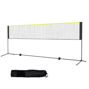 KFFKFF Multi-Sport Net Set, Adjustable Height for Badminton, Volleyball, 14ft Width, Foldable and Portable Design with Poles, Base, and Travel Bag, Ideal for Children's Outdoor and Indoor Play
