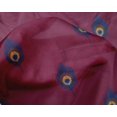 thumbnail image 4 of oneOone Silk Tabby Fabric Peacock Feather Ikat Decor Fabric Printed BTY 42 Inch Wide, 4 of 4