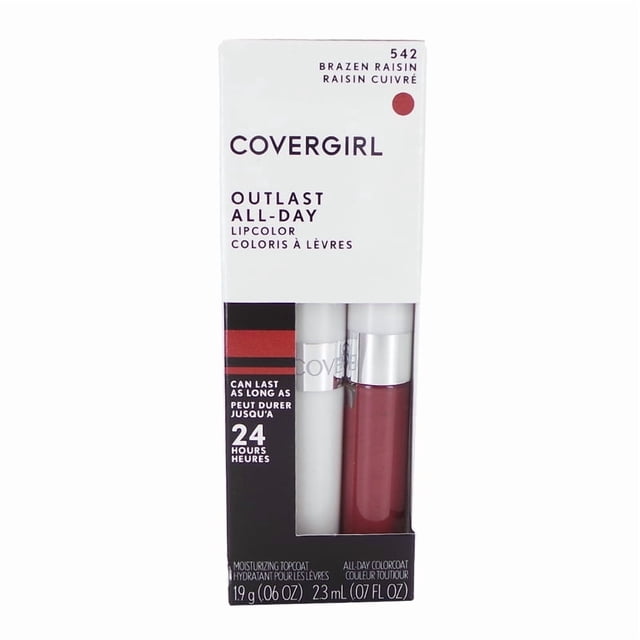 COVERGIRL Outlast All-Day Lip Color, Long-Lasting Coverage, Easy Two-Step System, Moisturizing Formula, Transfer-Resistant, 100% Cruelty-Free