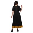 thumbnail image 3 of Moomaya A Line Cotton kurti For Women Pleated Long Designer Solid Anarkali Dress, 3 of 5