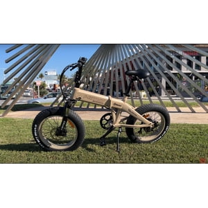HIMO ZB20 Folding E-bike - Sand Color, Range up to 80 KM, 6-Speed Shimano Transmission, 4" Fat Tire, 3 level pedal assist, 48V/10Ah Battery, HD LCD Display