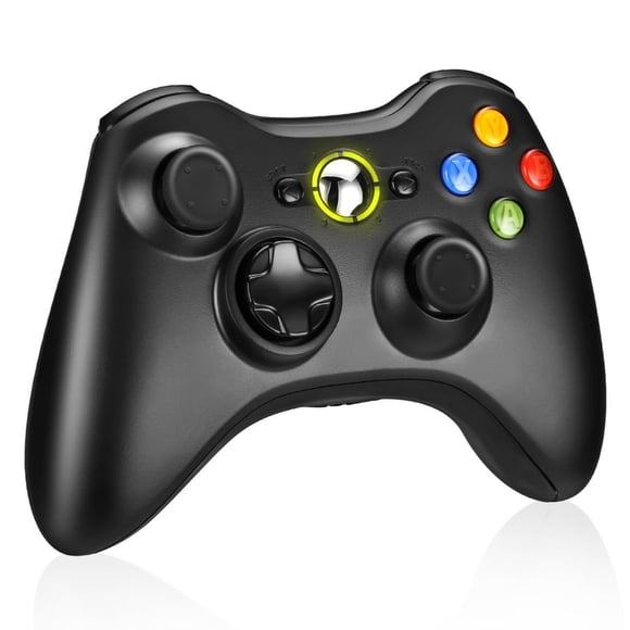 LNGOOR For Microsoft Xbox 360 Wireless Controller Play Gaming Black