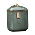 thumbnail image 3 of Luzkey Ceramic Tea Storage Jar Container Case Table Centerpiece Tank Home Decor Tea Canister with Airtight Lid for Candy Nuts Pantry Green, 3 of 8