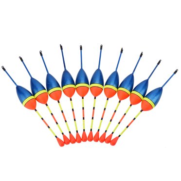 Flotteurs de Pêche, Faciles à Transporter 10 Pcs/ensemble Flotteur de Pêche, Utilisation Durable Pratique Robuste et Durable pour Accessoire d'Appât de Poisson