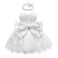thumbnail image 1 of EIMELI Girl Strapless Bowknot Formal Dress with Headband, 1 of 4