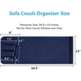 thumbnail image 2 of HLONK Sofa Armrest Organizer Non-Slip Arm Chair Bedside Caddy Storage Organizer for Recliner Couch with 5 Pockets for Cell Phone TV Remote Control Magazines, 2 of 6