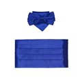thumbnail image 4 of Bangcool Noeud Papillon pour Homme Mode Couleur Unie Noeud Papillon Formel avec Pochette Carrée et Anneau d'Été, 4 of 8