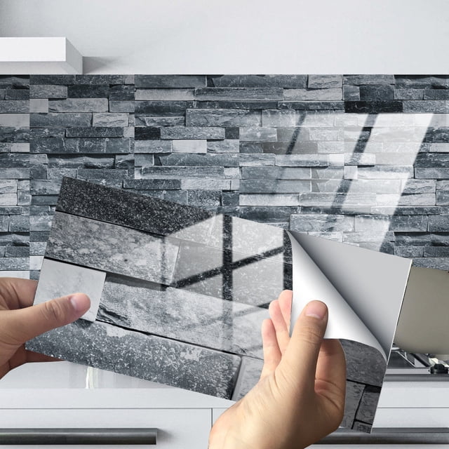 Leutsin Imitation Wall Tiles Crystal Film Tile Sticker Adhesive Floor Sticker Hot