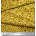 thumbnail image 3 of Soimoi Satin Silk Fabric Text & Tiger Face Cartoon Decor Fabric Printed Yard 42 Inch Wide, 3 of 3