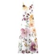 thumbnail image 4 of Ovzne Robes d'Été pour Femmes Robe pour Femme Robes d'Été pour Femmes Imprimé Sans Manches Col Rond Robe Décontractée Robes Imprimées Liquidation, 4 of 5