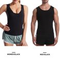 thumbnail image 1 of Gilet Gainant de Sauna pour Hommes Extensible Moulant Yoga Course Gym Compression Shapewear, 1 of 8