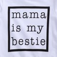 thumbnail image 4 of Chandail à Enfiler pour Bébé, Impression de Lettres « Maman Est Ma Meilleure Amie », Fermeture Côtelée, Col Rond Classique, Vêtement de Printemps, 4 of 7