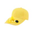 thumbnail image 2 of QualitChoice Fiber Solar Powered Fan Hat Durable Versatile Portable Convenient For All Activities Solar Fan Cap yellow, 2 of 6