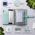 thumbnail image 3 of PU Leather Notebook Binder  Refillable 6 Ring Binder For A6 Filler Paper  Loose Leaf Personal Planner Binder Cover With Cash Envelopes, 3 of 6