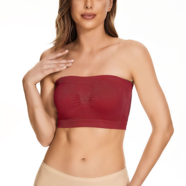 Eyewear Storage 38hh Strapless Bra Womens Non Padded Bandeau Bra Wire Strapless Convertible Bralettes Basic Layer Top Bra